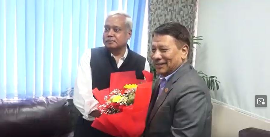 उपप्रधानमन्त्री सिंहलाई शुभकामना दिन भारतीय राजदूत सिंहदरबारमा
